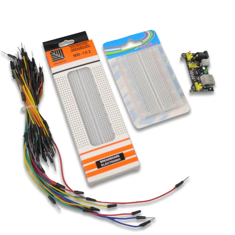 4/3/2PCS MB-102 Breadboard 400 830 Points Solderless PCB Bread Board Jumper Wire Cable Prototype Board DIY for Arduino Kit