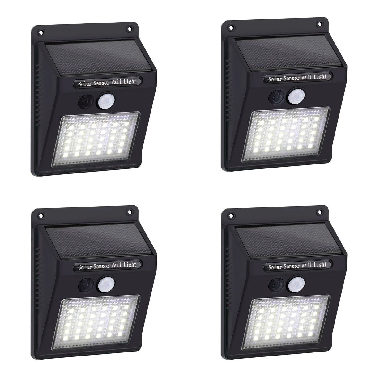 Solar Lights Outdoor, Solar Motion Sensor Outdoor Lights with 3 Lighting Modes, IP65 Waterproof Solar Fence Lights