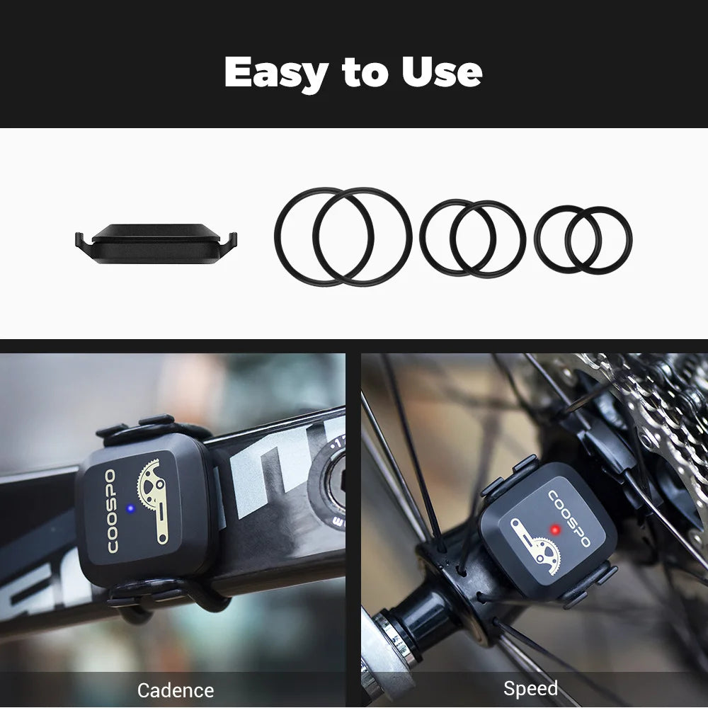 COOSPO BK467 Cadence / Speed Sensor Dual Mode Rpm Monitor Bluetooth 4.0 ANT+ Road Bike For Wahoo Garmin Computer