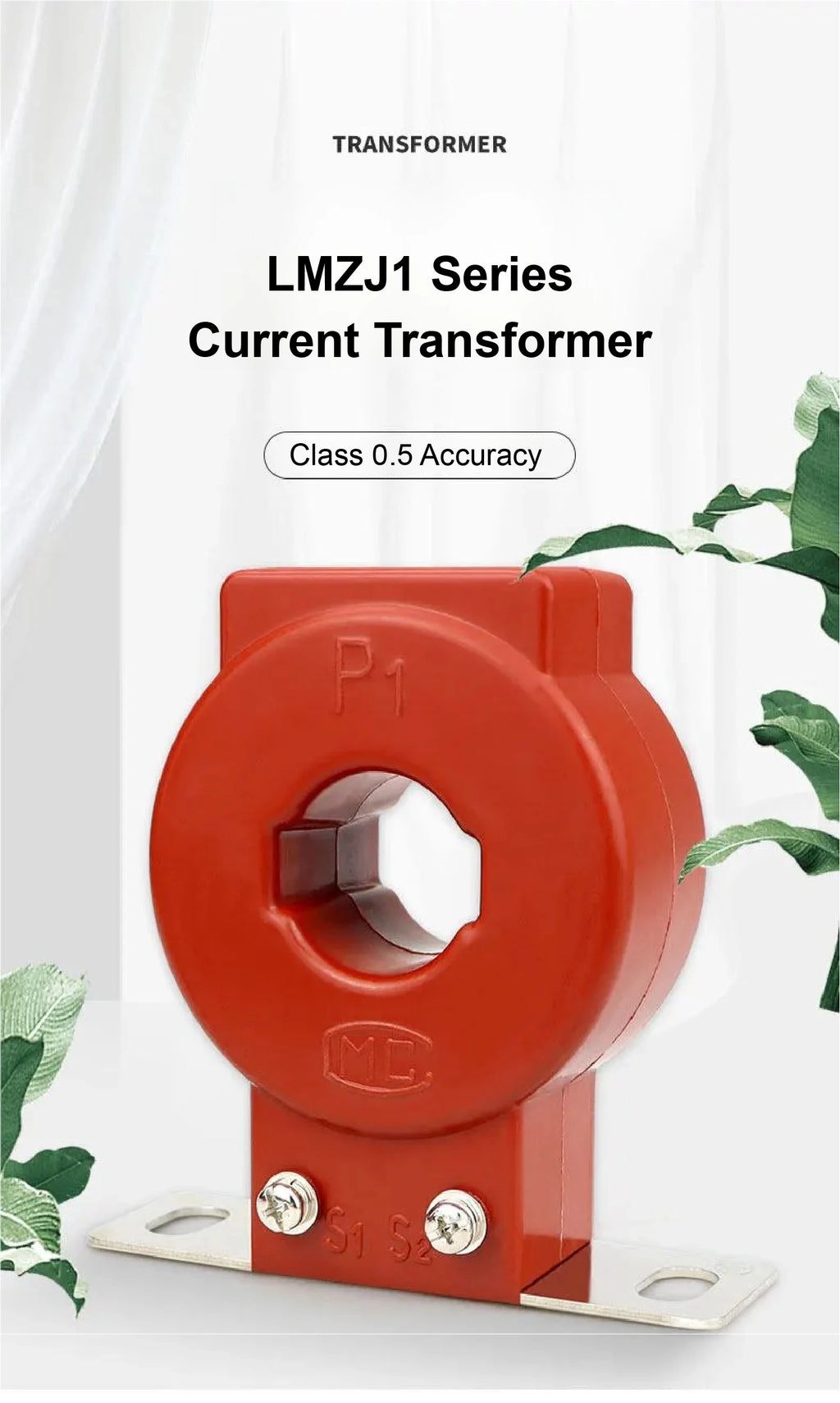 LMZJ1 Ring Type Current Transformer CT 50/5A-1000/5A Class 0.5 Precision Metering AC Current Transformer 0.5KV