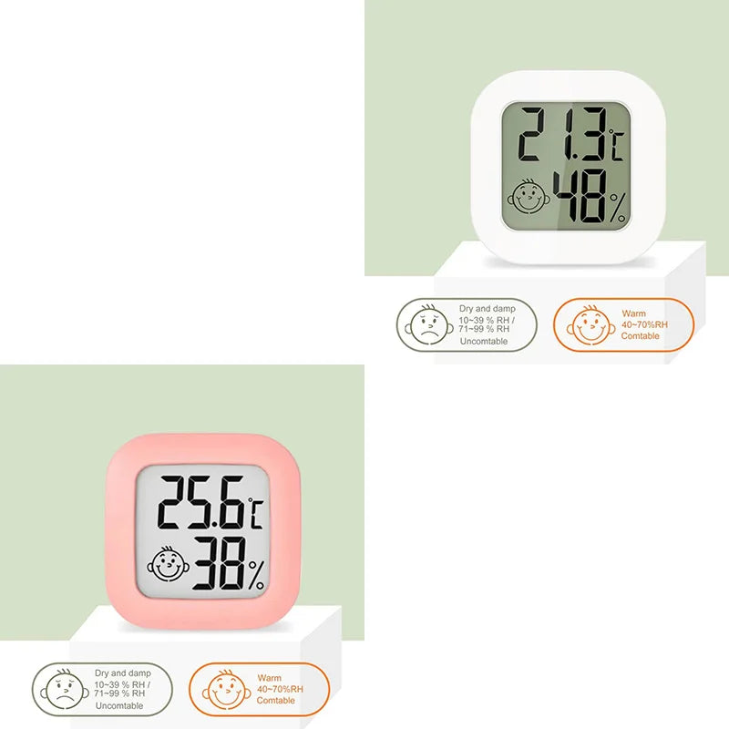 1/2pc LCD Digital Thermometer Hygrometer Indoor Room Electronic Temperature Humidity Meter Sensor Gauge Weather Station For Home