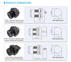 Type-C 3.1/USB A IP68 Waterproof Circular Connector Male to Female Aviation Plug 20Gbit/s PD60W Outdoor Fast Data Charging Cable