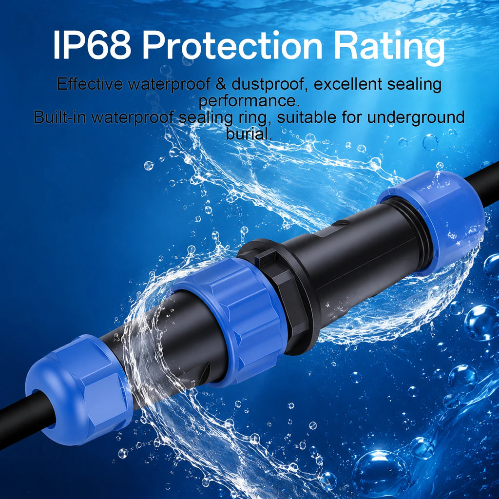 SP13 Connector Waterproof IP68 2pin 3pin 4pin 5pin 6pin 7pin Docking Male Plug Female Socket Cable Plug and Socket Connectors