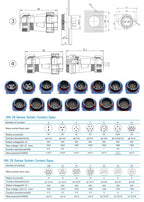 SP11 Tin Soldering Waterproof Connector IP68 Male Plug&Female Socket Rear-nut Docking Panel Mount 2/3/4/5 Pin Cable Wire Connect