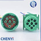 Green 9 Pin auto waterproof connector Diagnosctic Tool circular Wire Harness plug pigtail HD16-9-1939S-P080 HD10-9-1939P-P080
