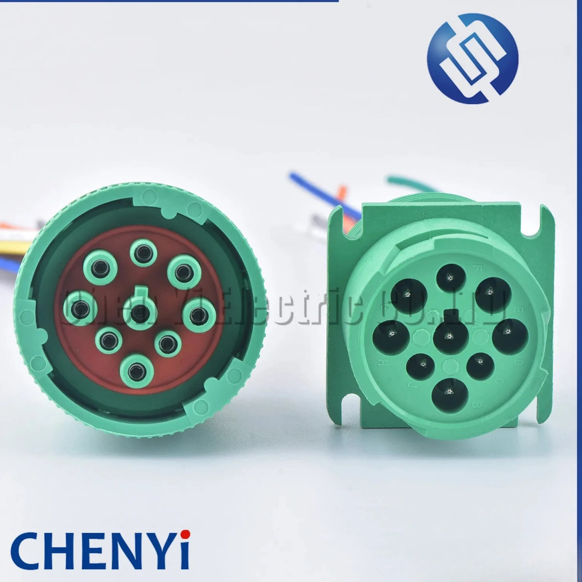 Green 9 Pin auto waterproof connector Diagnosctic Tool circular Wire Harness plug pigtail HD16-9-1939S-P080 HD10-9-1939P-P080