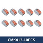 10/20Pcs Quick Push in Lever Wire Connector Splicing Compact Terminal 2 3 4 5 Ports Fast and Stable Connection Easy Installation