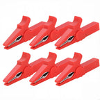 6pcs Alligator Clips 55mm Battery Test Crocodile Clamp Connector For Banana Plug 4mm Multimeter Pen Cable Probes Alligator Clip