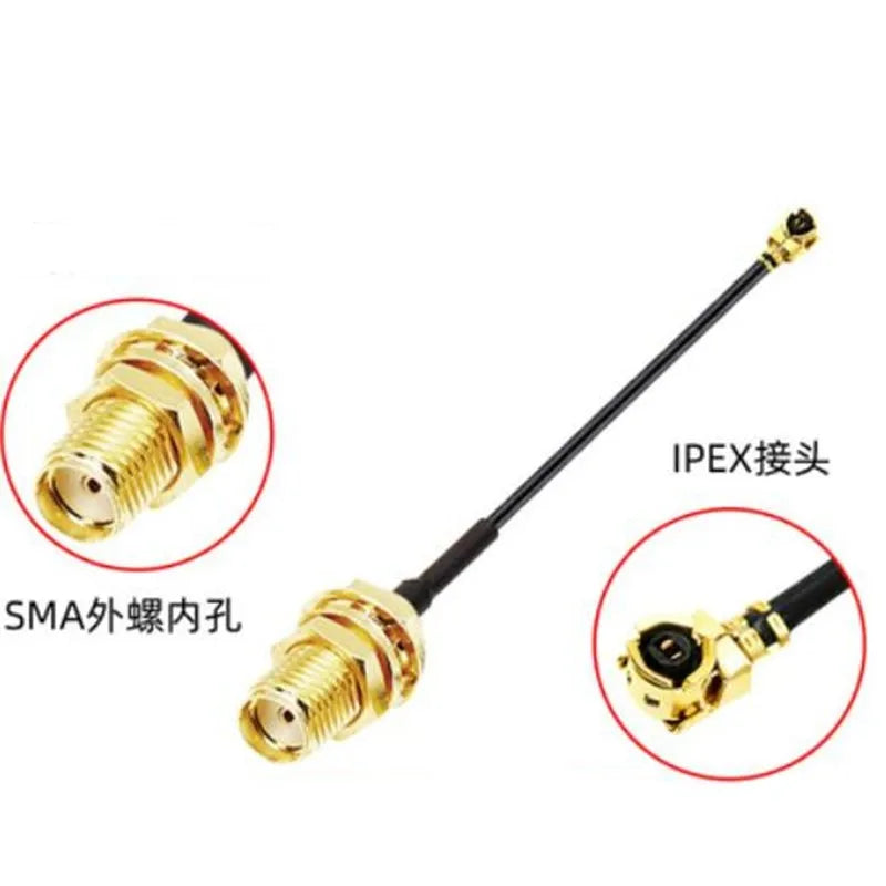 5piece SMA Connector Cable Female to uFL/u.FL/IPX/IPEX RF Coax Adapter Assembly RG178 Pigtail Cable 1.13mm