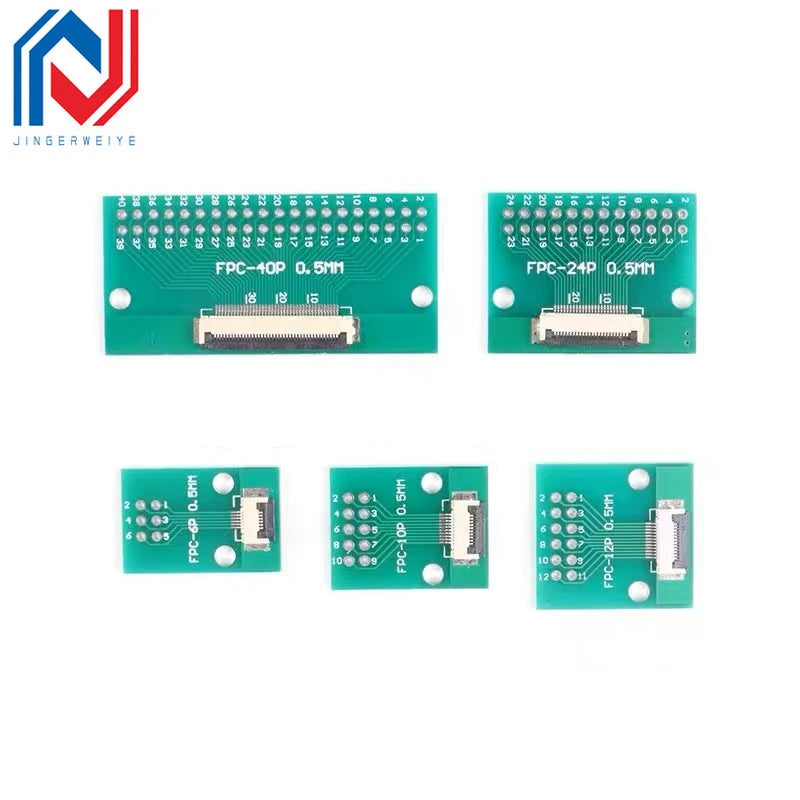 FPC/FFC Flat Cable Transfer Plate is Directly Inserted DIY 0.5 MM 1MM To 2.54mm Spacing Connector 6/8/10/12/20/24/30Pin