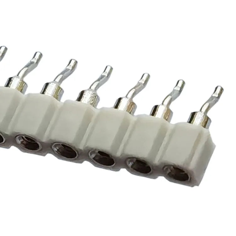 5pc 2.54mm Round Hole Male Tin Gold Female Pin Header 1/2x40P Single/Dual Row Breakable PCB IC Crystal Relay Transistor Socket