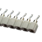 10/100pcs 2.54mm 2P/3P/4P/5P/8P Right Angle SMT Round Single Row 0.1" Pitch 1x40Pin Horizontal SMD Hole Socket Male Pin Header