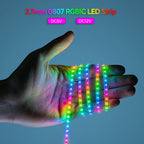 WS2812B RGB LED Light Strip 160 LEDs 2.7mm 5mm WS2812 Lights 0807 2020 Individually Addressable Smart Pixels Magic 5V 12V IP30