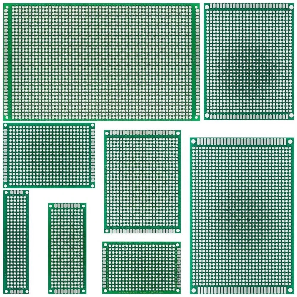 Double Side Prototype Diy Universal Printed Circuit 2.54mm PCB Board Protoboard For DIY Soldering Project 6x8 5x7 4x6 3x7 2x8cm