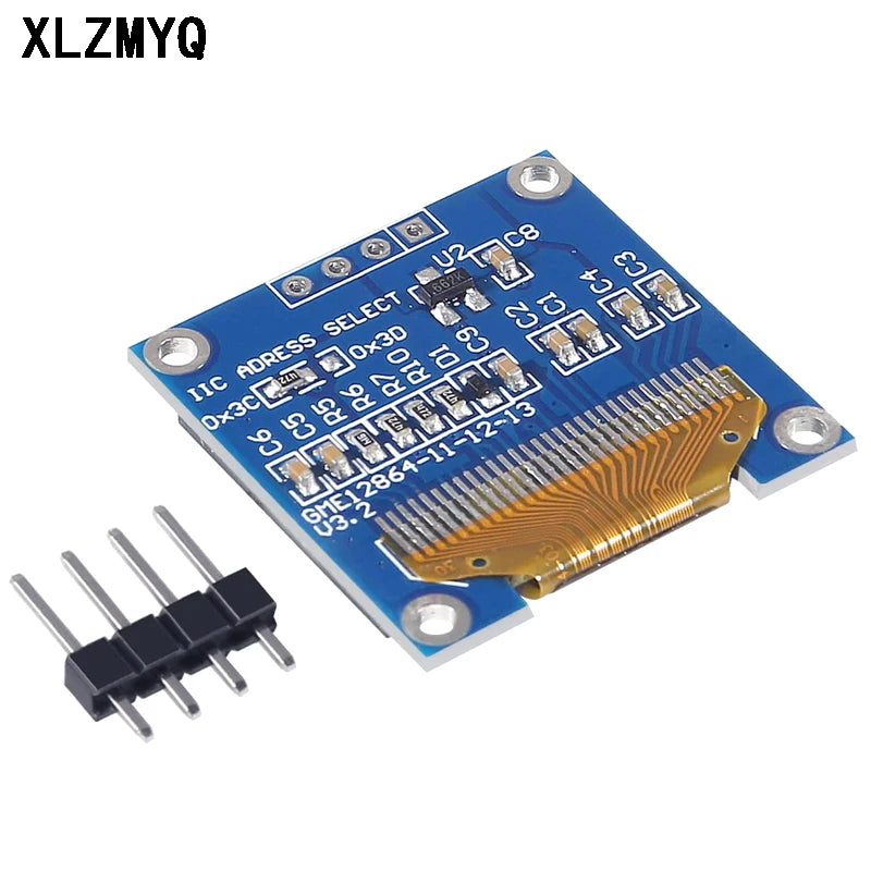 10pcs 0.96 Inch OLED Display Module I2C IIC SPI Serial 128X64 SSD1315 LCD 4Pin White/Blue/Yellow Blue For Arduino LED Display