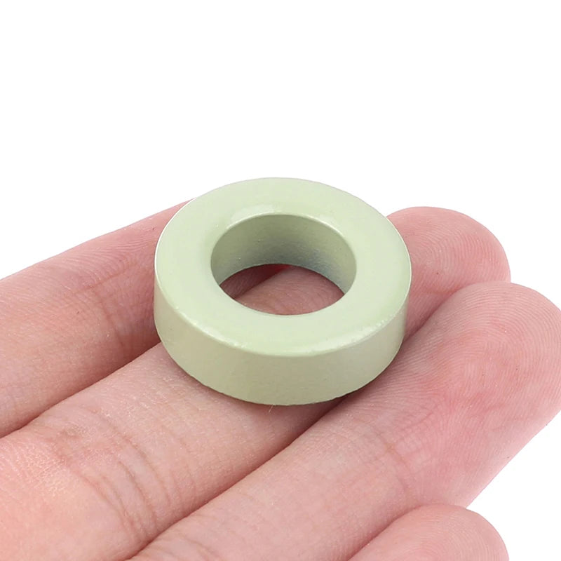 5pcs 24x14x8mm T94-52 Iron Ferrite Toroid Cores Blue Green Ring For Inductors Iron Powder Core Blue Green Ring