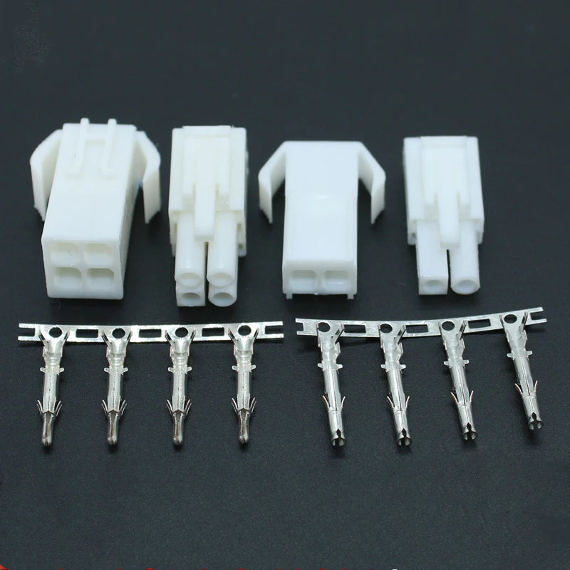 5Sets EL4.5 4.5mm Pitch Automotive Connector Small Tamiya Style 2/3/4/6/9Pin Male Female Plug With Crimp Terminals