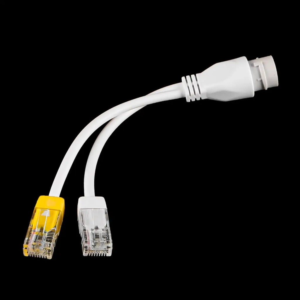 Waterproof IP PoE Ethernet Splitter Adapter RJ45 Fits Connectors for Security Camera Installation Ethernet Cable Management