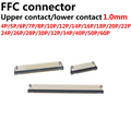 20Pcs 1.0 1mm FPC FFC Flat Cable Connector Socket 4P 6P 8P 10P 12P 14P 16P 18P 20P 24P 26P 30P 40p 60p 32Pin Connect Above Type