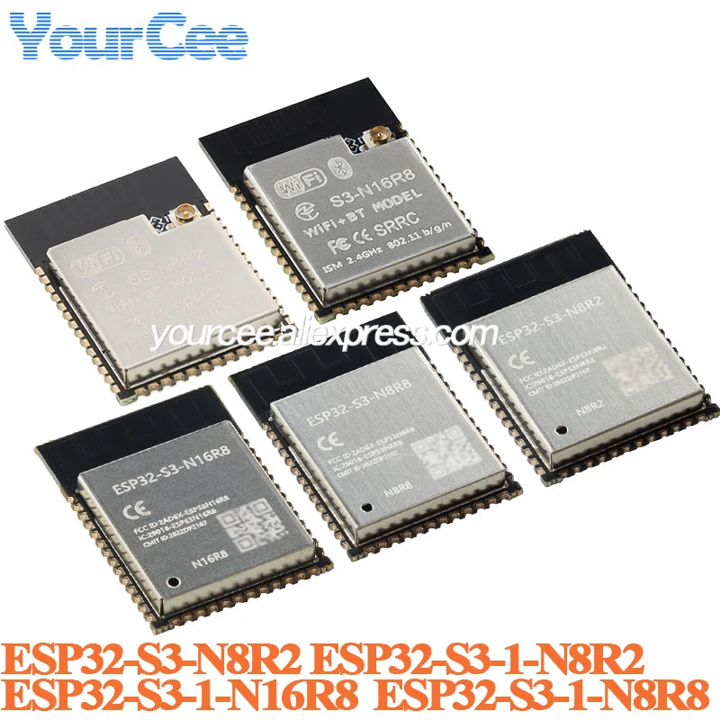 10pcs/1pc ESP32 ESP32-S3-1-N8R2 ESP32-S3-1-N8R8 ESP32-S3-1-N16R8 S3-N8R2 Wifi Ble 5.0 Dual Core 32-bit MCU Wireless Wi Fi Module