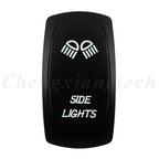 Marine 12V 24V White Led On Off Rocker Switch 5Pin SPST Momentary Switch DPDT ON OFF ON 3-Way for Car Boat Carling 4X4 Narva