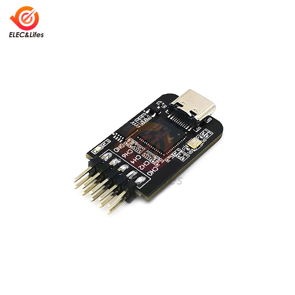 Mini Logic Analyzer Type-C USB Interface Microcontroller ARM FPGA Debugging Tool 24M Sampling 8 Channels