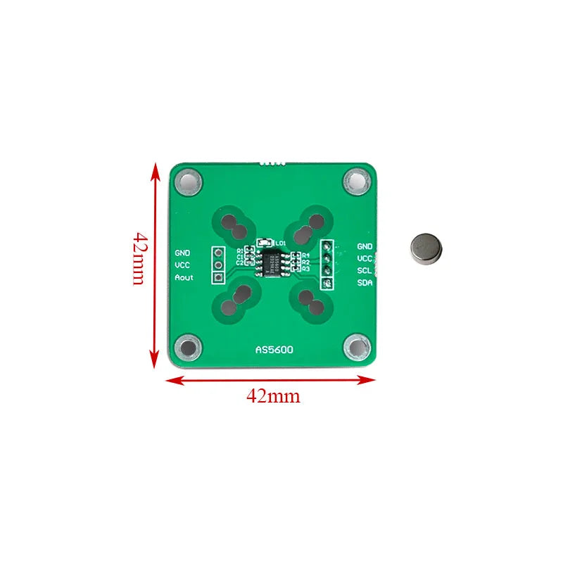 AS5600, AS5047P, MT6701, TLE5012B, MT6835 Programmable Magnetic Encoder Module Kit with Magnet