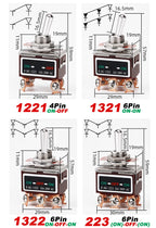 High Current Rocker Switch 2/3/4/6/8/9/12Pin Self Reset/Self-locking Toggle Switch Copper Pin 32A 250VAC Power Button Switch