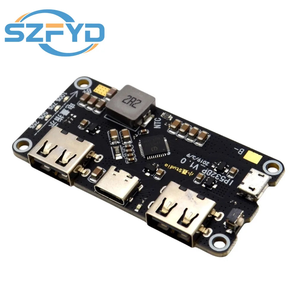 IP5328P Bidirectional Fast Charge Module 3.7V to 5V/9V/12V Boost Converter for Power Bank DIY Charging Discharging