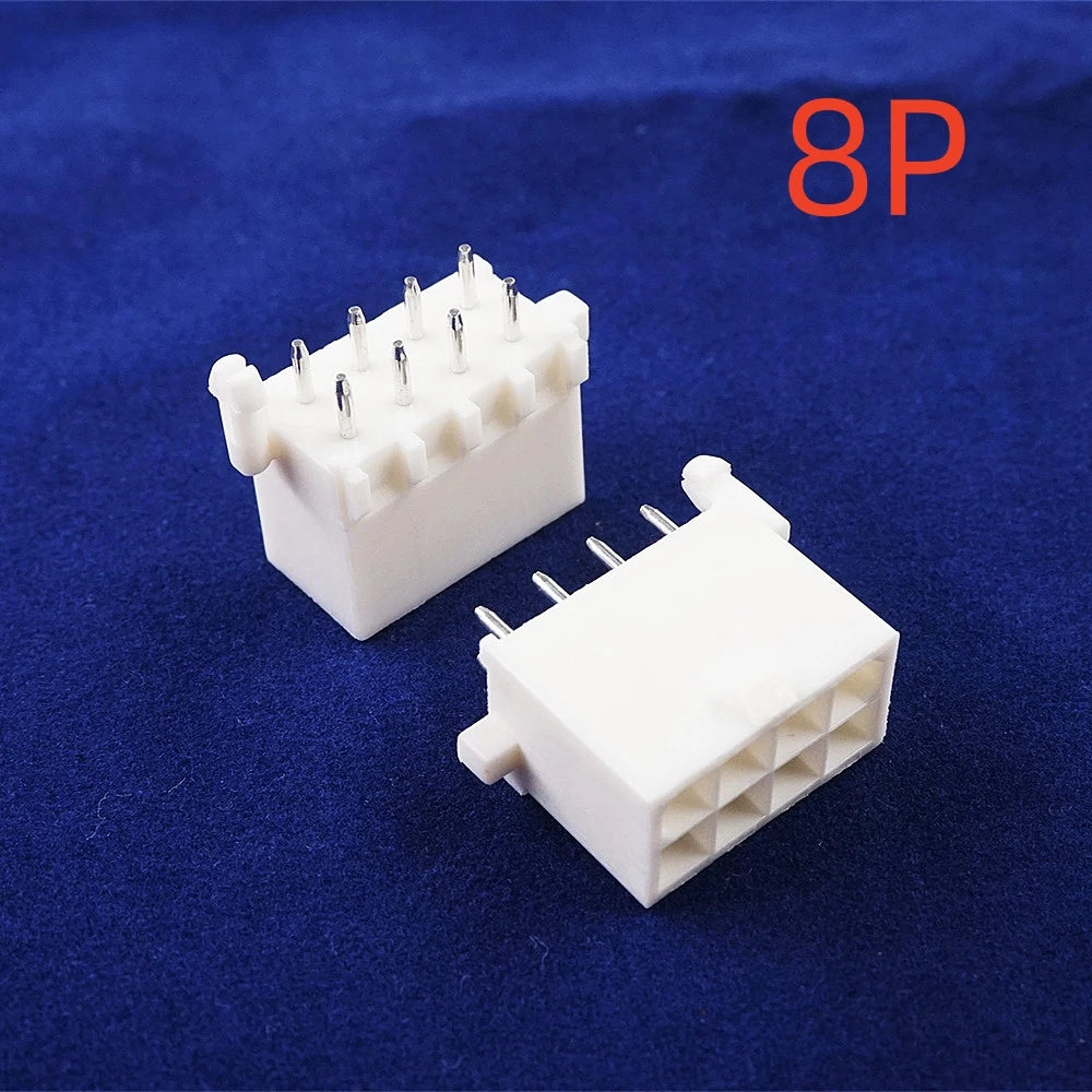 5 50pcs Pitch 4.14 mm PCB Male Header 2 3 4 6 8 9 10 12 15 16 Pin 0.163' Straight Through Hole Cross Mini Universal Mate-N-Lok