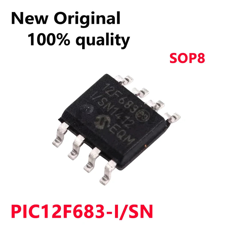 5-10/PCS New PIC12F683-I/SN PIC12F683 SOP8 8-bit flash microcontroller chip  In Stock