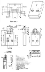 5PCS  USB Connector 3.0 A-type Female Socket AF Type 90 Degree Side Plug 180 Degree USB 3.0 B-port Printer Data