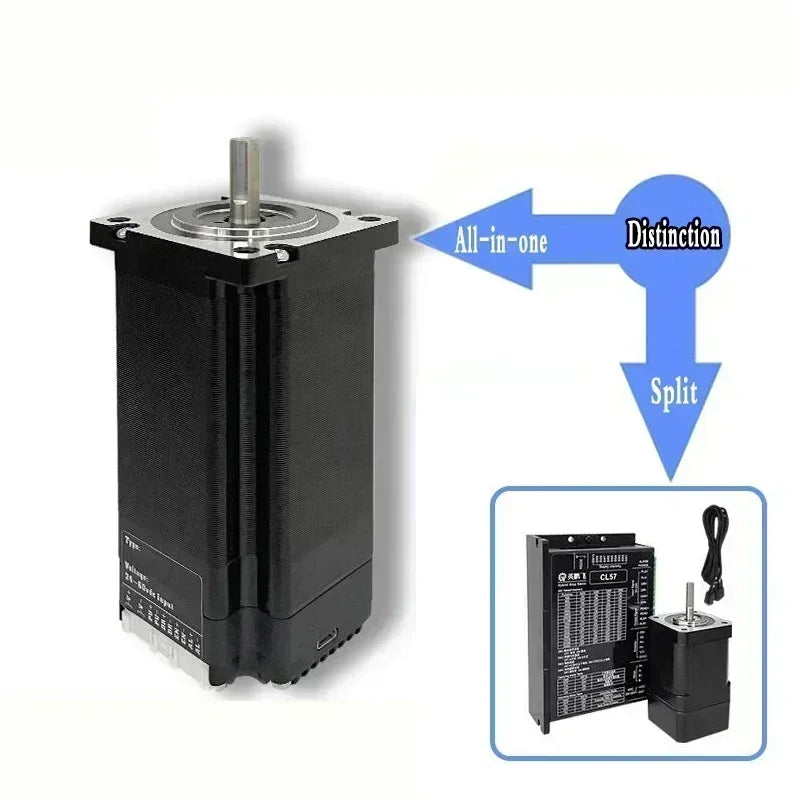 Nema23 57Closed Loop Stepper Motor Drive All-in-one Encoder Hybrid 8mm Shaft 57mm Easy Servo Motor 1000 Line Encoder DC24-48V