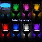 Color Changing Toliet Night Light Motion Sensor Led Motion Activated Washroom UV Slap Activated Butt Smart Night Light