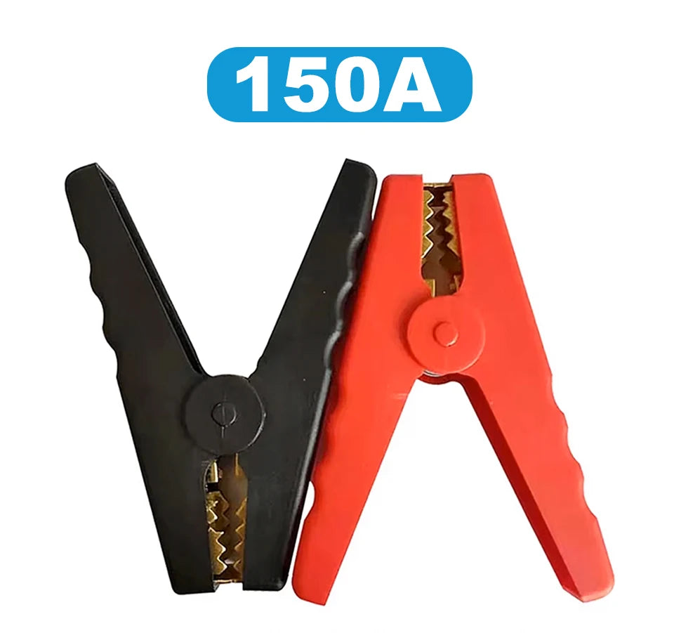 Crocodile Electrical Battery Clamp, Alligator Clips, Test Connector for Jumper Cables Boost, Car Caravan Van, 150A