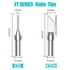 Weller ET Series ETD ETB ETA Soldering Iron Tip Copper Lead-Free for WES50 51 Soldering Station Welder For PES51 LR21 Handles