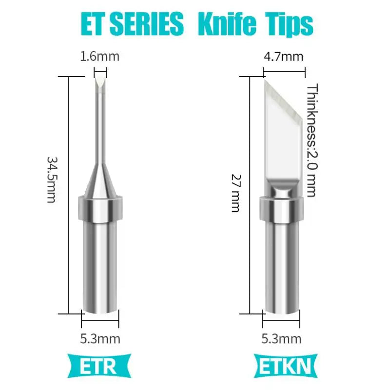Weller ET Series ETD ETB ETA Soldering Iron Tip Copper Lead-Free for WES50 51 Soldering Station Welder For PES51 LR21 Handles