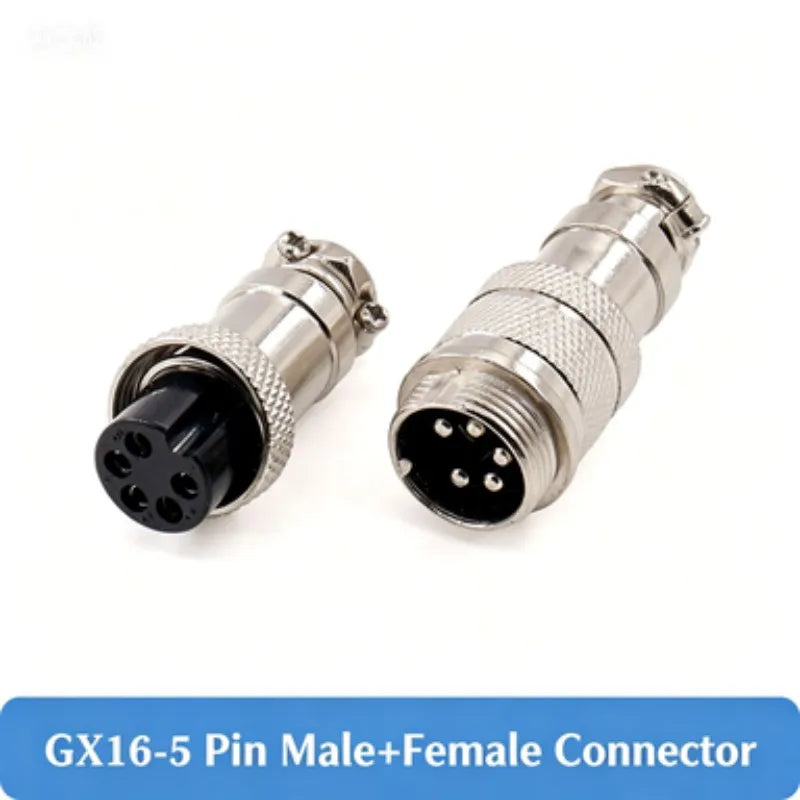 5Set/lot GX16 2/3/4/5/6/7/8/9/10 Pin Male + Female 16mm L88-93 Circular Aviation Socket Plug Wire Panel Connector