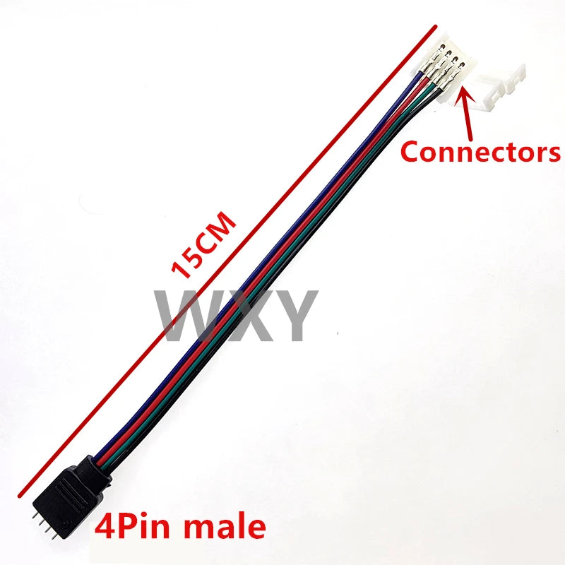 5Pcs 4Pin 5Pin LED Cable Male Female Connector Adapter Wire For 5050 3528 SMD RGB RGBW led Strip Light RGB RGBW LED Controller
