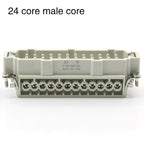24 Core Heavy Duty Connector HDC-HE-24 The Male Connector and the Female Connector 16A500V Aviation Plug Core