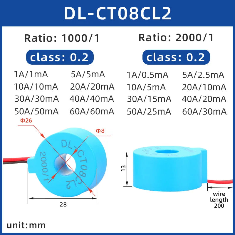 Micro Current Transformer Toroidal Core for Current Measurement