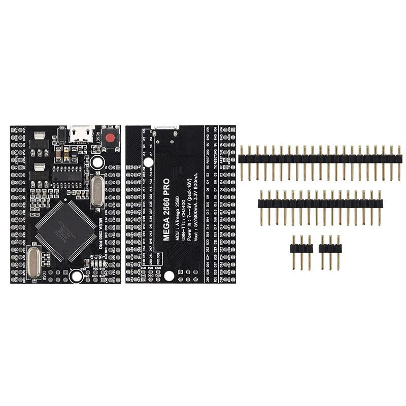 Mega2560 Mega 2560 PRO MINI 5V (Embed) CH340G ATmega2560-16AU MICRO TYPE-C With Male Pinheaders Compatible For Arduino Mega