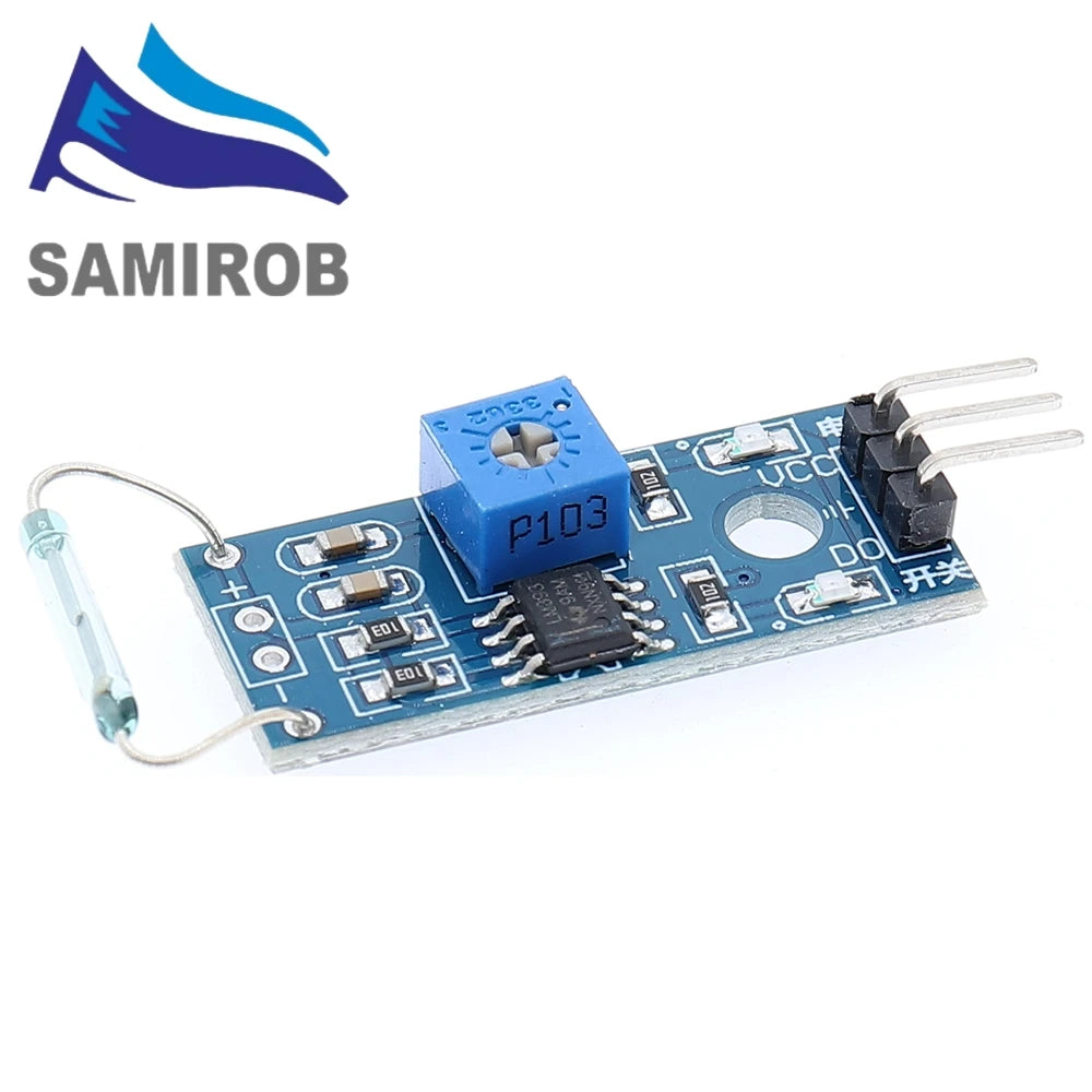 Reed Sensor Module Magnetron Module Reed Switch MagSwitch For Arduino Digital Switch Output DC 3.3V-5V Wide Voltage