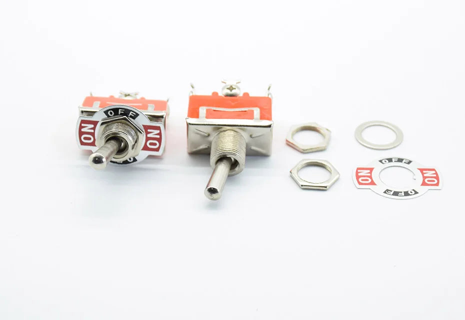 1PC  Car Metal SPDT SPST P0.05 15A 250V Terminal Stainless Steel Waterproof  12V Heavy Duty ON OFF ON ON Toggle Flick Switch