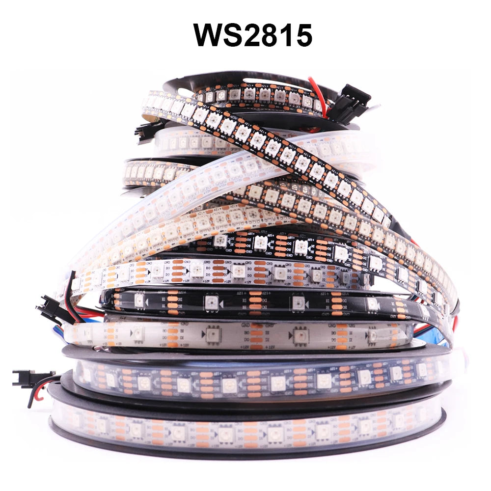 WS2812B WS2811 WS2813 WS2815 RGB LED Strip WS2812 Individually Addressable 30/60/144pixels/Leds/M Tape Light IP30/65/67 DC5V/12V