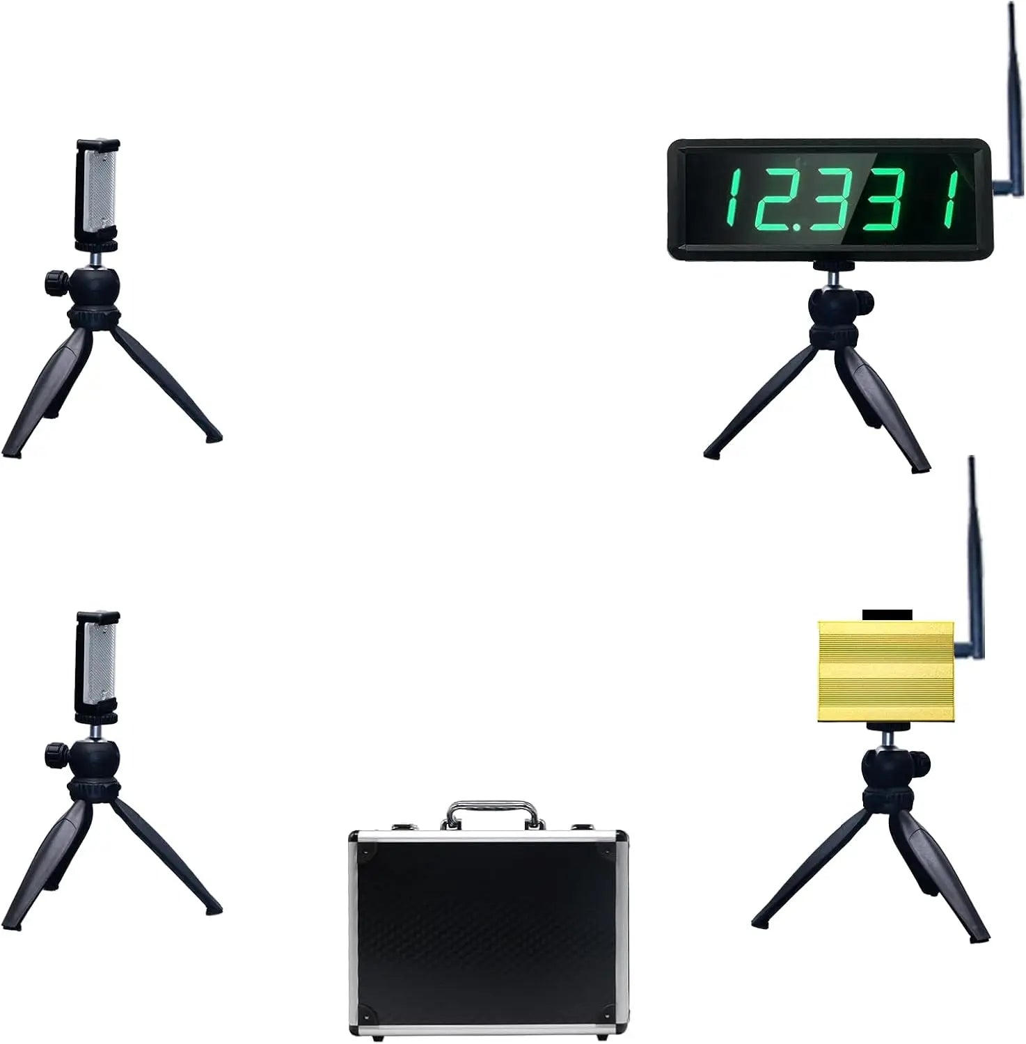 GANXIN Wireless Laser Timer for Sprints Race Clock Racing Timer With  Battery Powered