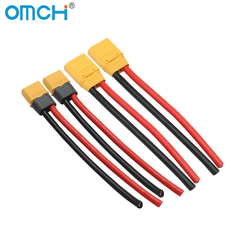 OMCH XT60 12/14AWG XT90 10AWG Male Female Plug Battery Connector With Silicone Wire Cable For RC Airplane Lipo Battery Drone Car