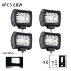 Car Work Light LED Offroad 4x4 Spotlights Fog Lamp Diode Headlight SUV ATV Tractor Boat Trucks Excavator Light Bar 12V 24V