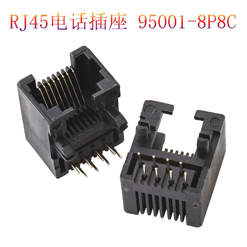 10PCS Telephone Socket Connector RJ11 RJ12 RJ45 Telephone Wifi Female Socket 2pin 4pin 6pin 8pin 4P4C 6P6C 6P4C 8P8C RJ45 Jack