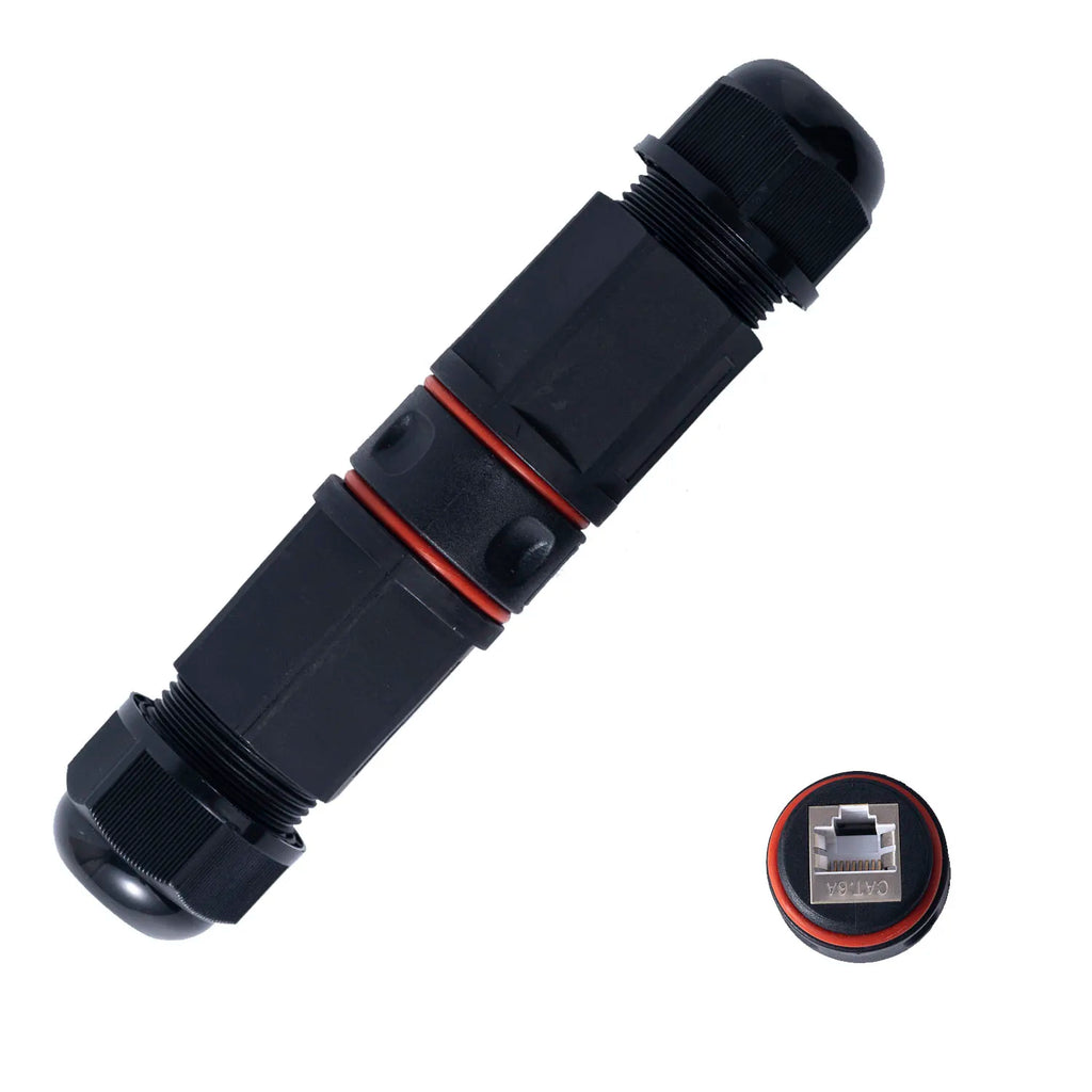 RJ45 Connector Female To Female Outdoor IP68 Waterproof Port Network LAN Splitter Transfer Head Adapter Coupler CAT5 CAT6